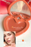 رژگونه کرمی قلبی طرح شیگلم